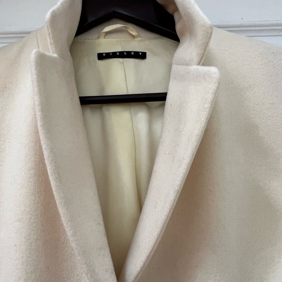 Sisley size 42 coat cream colour - Picture 2 of 3